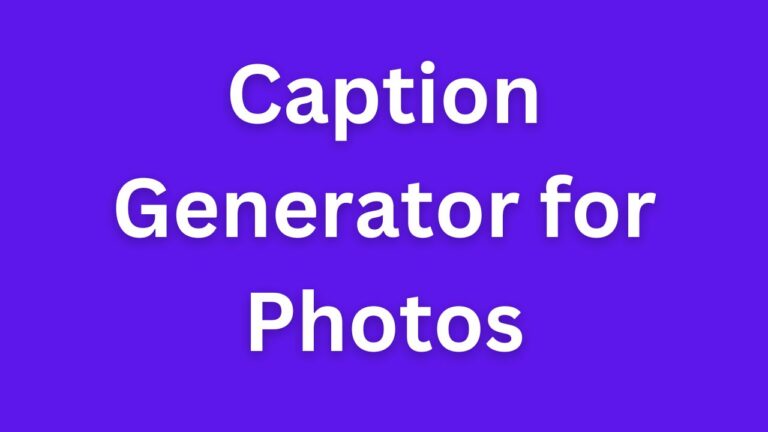 Caption Generator