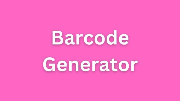 Barcode Generator