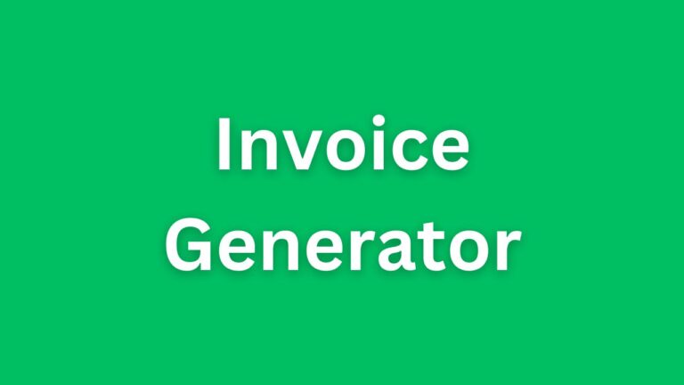 Invoice Generator